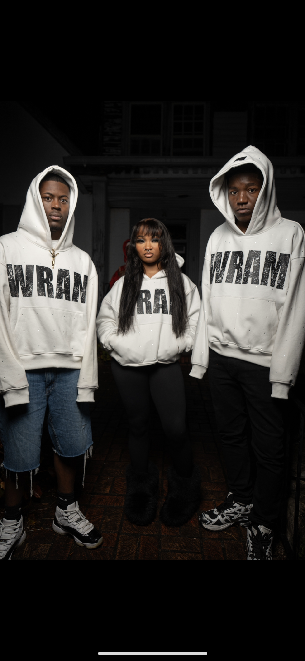 WRAM RHINESTONE HOODIE