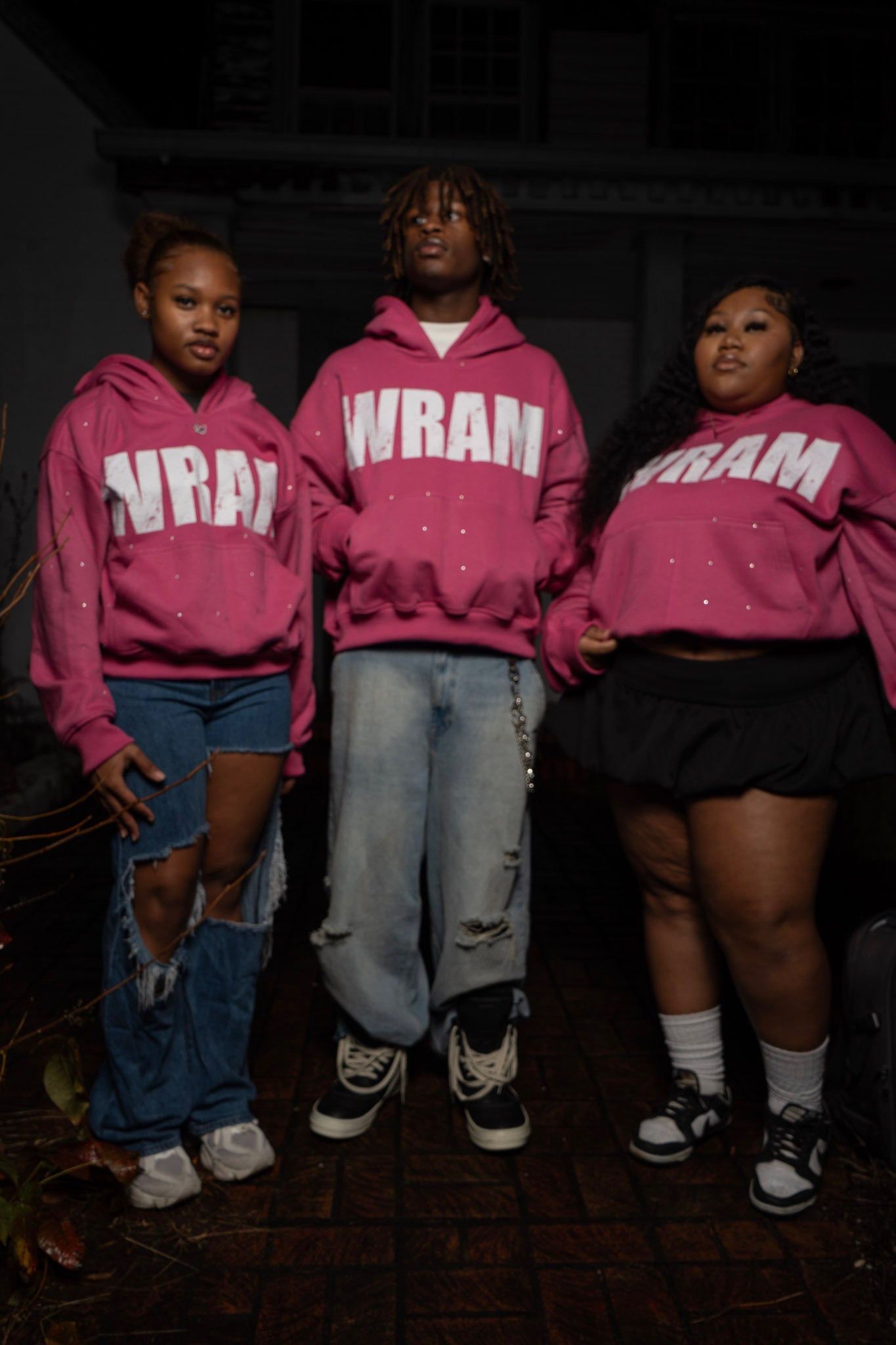 WRAM RHINESTONE HOODIE